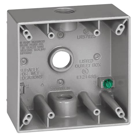 double gang junction box dimensions|weatherproof 2 gang outlet box.